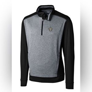 New Orleans Saints Cutter & Buck Big & Tall Replay Half Zip 4XT